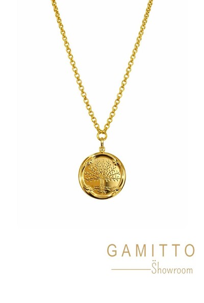 Foto Colar Árvore da Vida em Banho Ouro