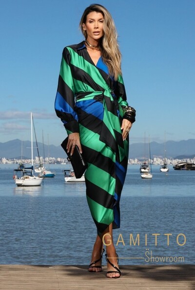 Foto Vestido Midi Estampado