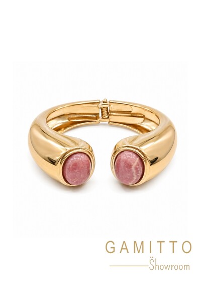 Foto Bracelete Pedras em Banho Ouro