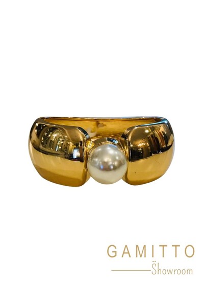 Foto Bracelete Pérola em Banho Ouro