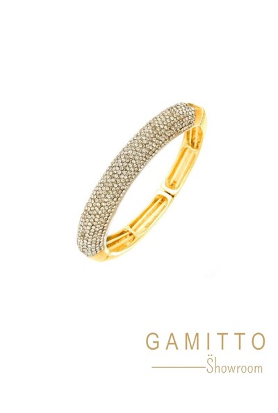 Foto Bracelete Cristais em Banho Ouro