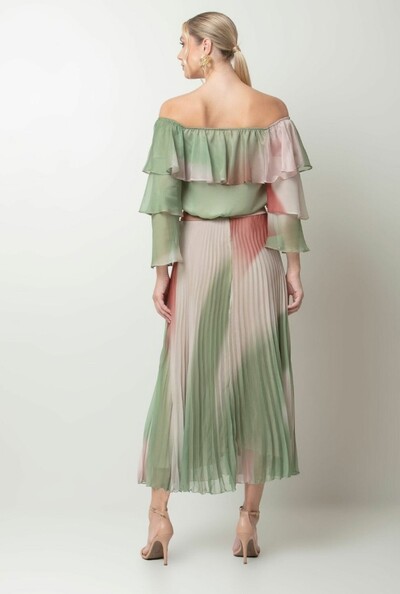 FotoSaia Mídi Plissada