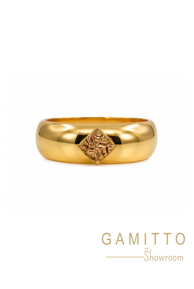 Foto Bracelete Drusa Champanhe em Banho Ouro