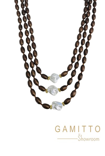 Foto Colar Pérolas em Banho Ouro