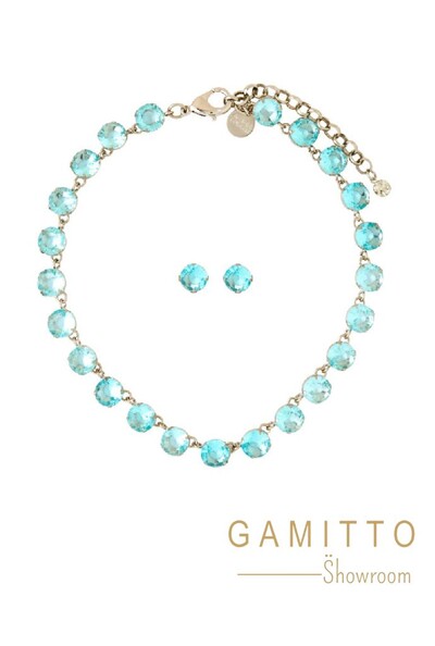 Foto Kit Colar e Brinco em Banho Prata