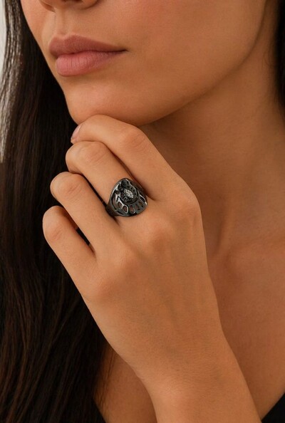 FotoAnel Drusa em Banho Grafite