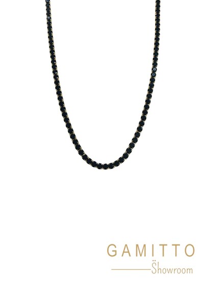 Foto Colar Cristais em Banho Ouro