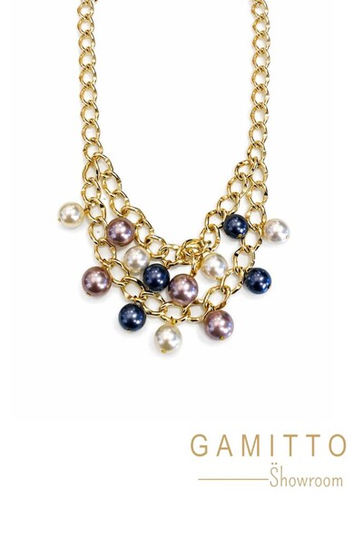 Foto Colar Pérolas em Banho Ouro