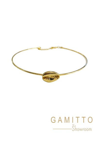 Foto Gargantilha Búzios em Banho Ouro