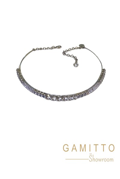 Foto Colar Zircônias em Banho Prata