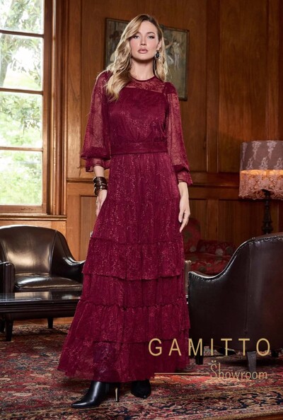 Foto Vestido Renda Longo com Faixa