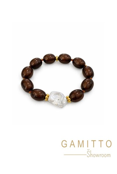 Foto Pulseira Pérola em Banho Ouro