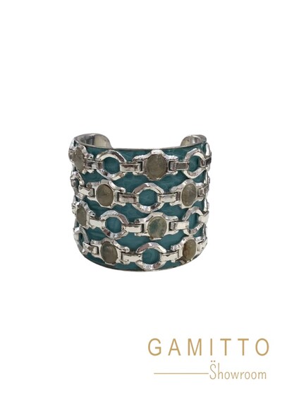 Foto Bracelete Elos em Banho Prata