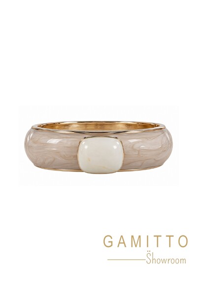 Foto Bracelete Esmaltado em Banho Ouro