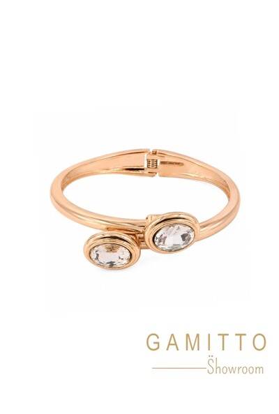Foto Bracelete Cristais em Banho Ouro