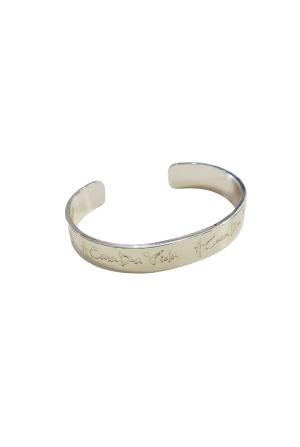 Bracelete Frase em Banho Prata