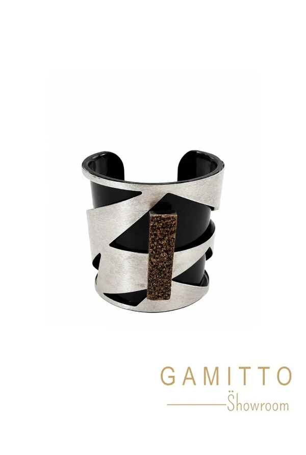 Bracelete Drusa em Banho Prata