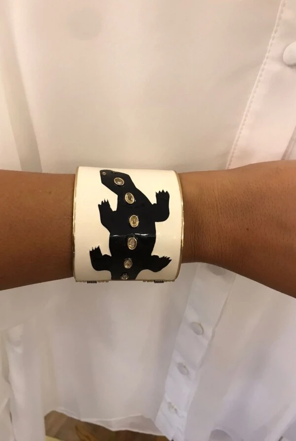 Bracelete Esmaltado em Banho Ouro