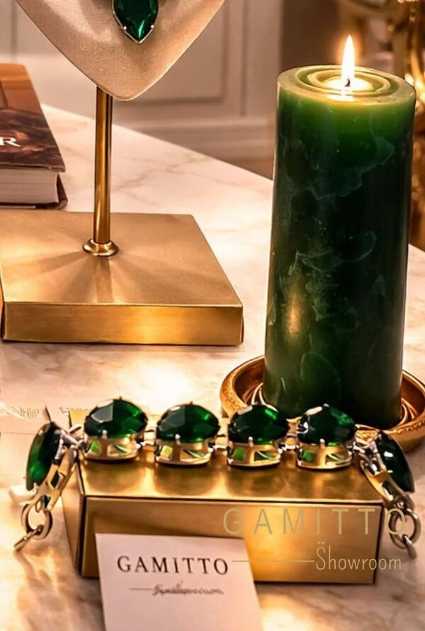 Pulseira Cristais em Banho Prata