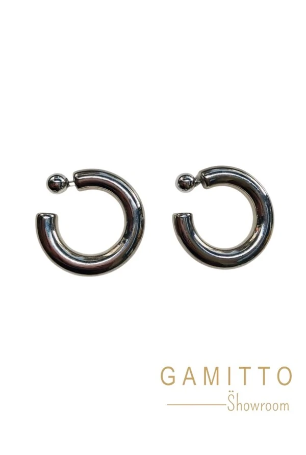 Brinco Argola em Banho Prata