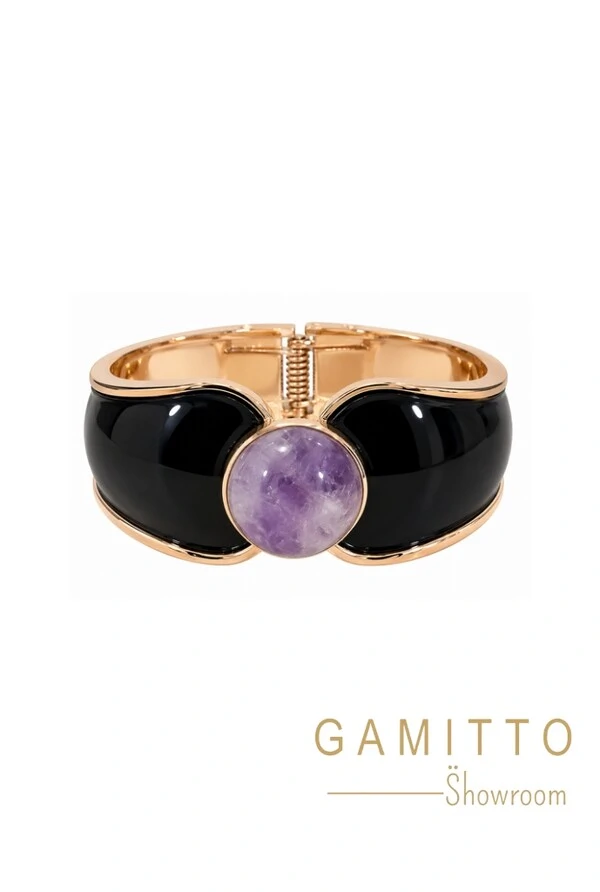 Bracelete Esmaltação em Banho Ouro
