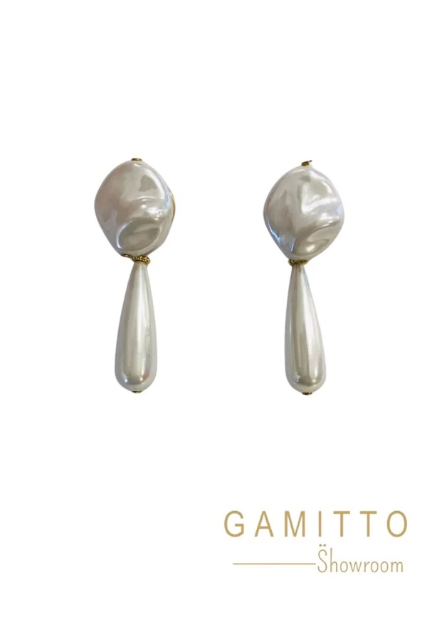 Brinco Pérola em Banho Ouro