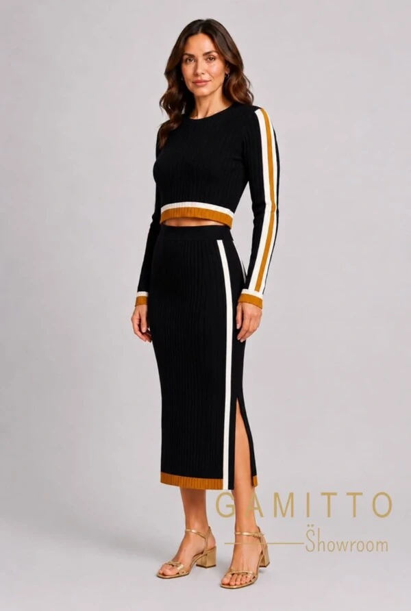 Conjunto Preto em Tricot