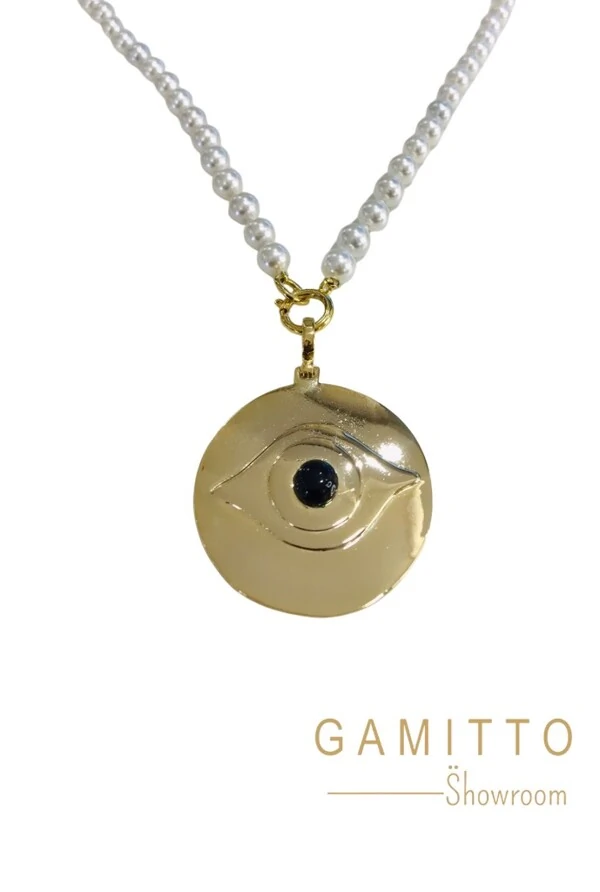 Colar Pérolas em Banho Ouro