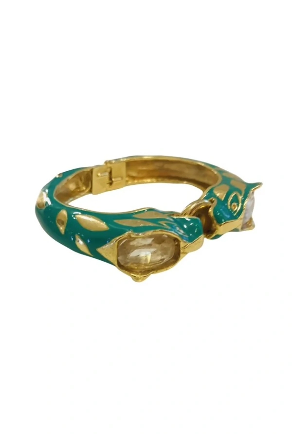 Bracelete Esmaltado em Banho Ouro