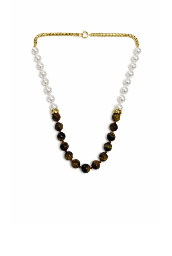 Colar Pérolas em Banho Ouro