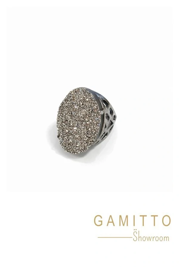 Anel Drusa em Banho Grafite