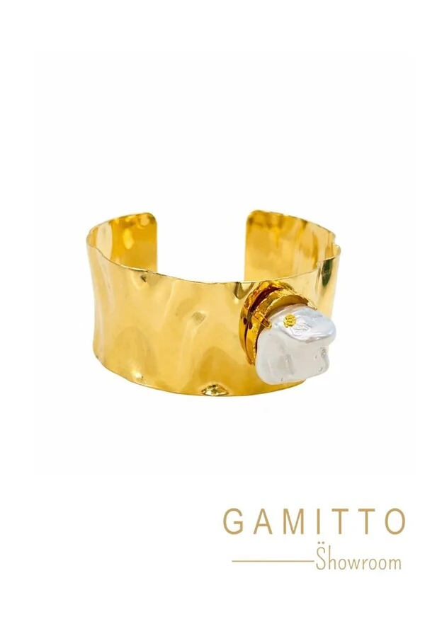 Bracelete Pérola em Banho Ouro