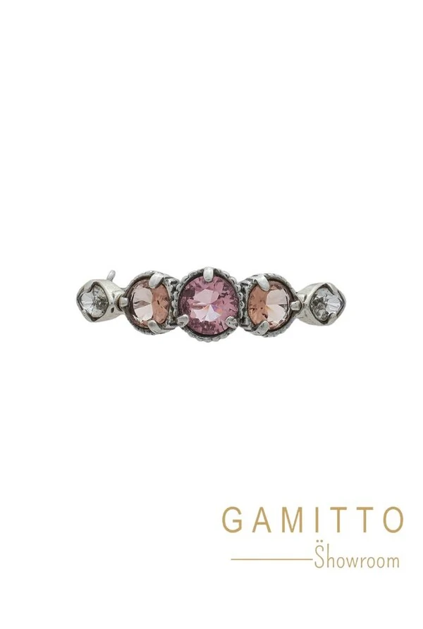 Bracelete Cristais em Banho Prata Vintage