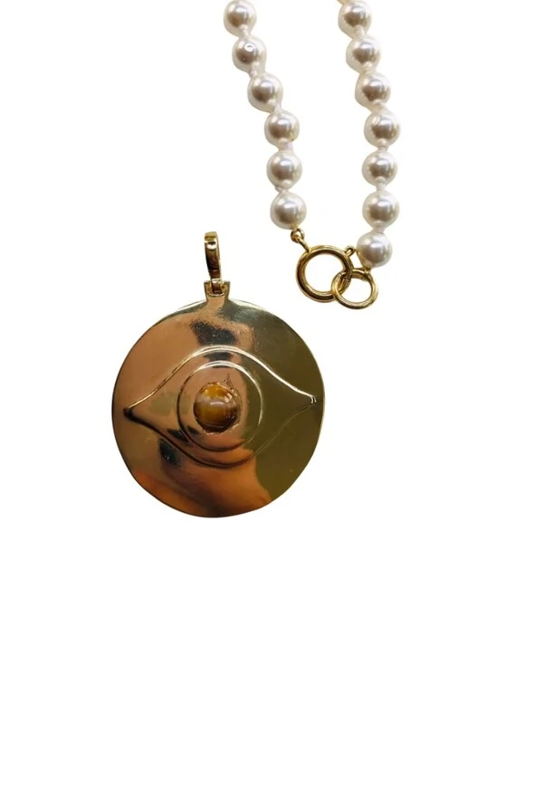 Colar Pérolas em Banho Ouro