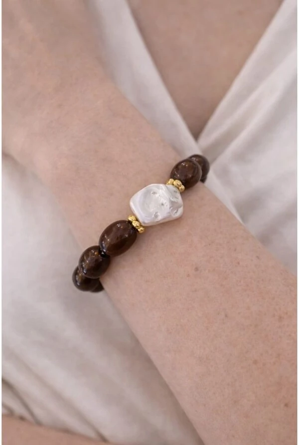 Pulseira Pérola em Banho Ouro