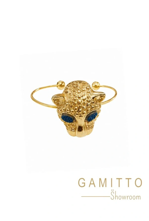 Bracelete Pantera em banho Ouro