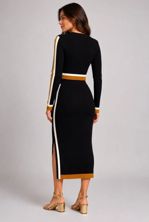 Conjunto Preto em Tricot