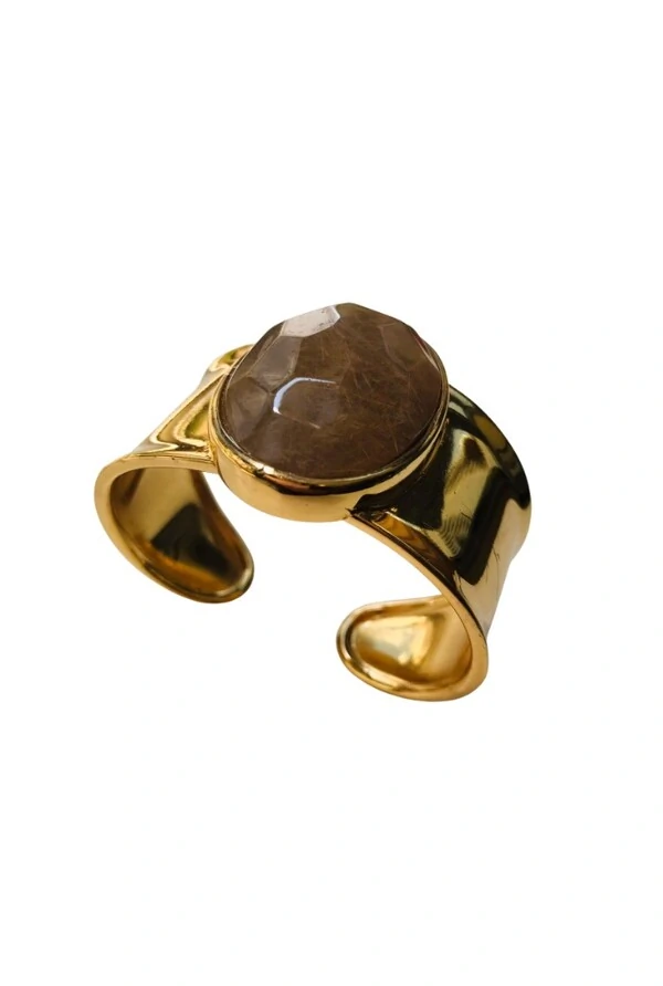 Bracelete Pedra em Banho Ouro