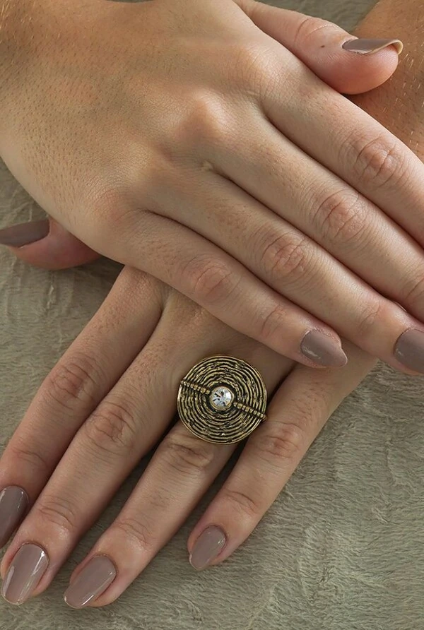 Anel em Banho Ouro Vintage