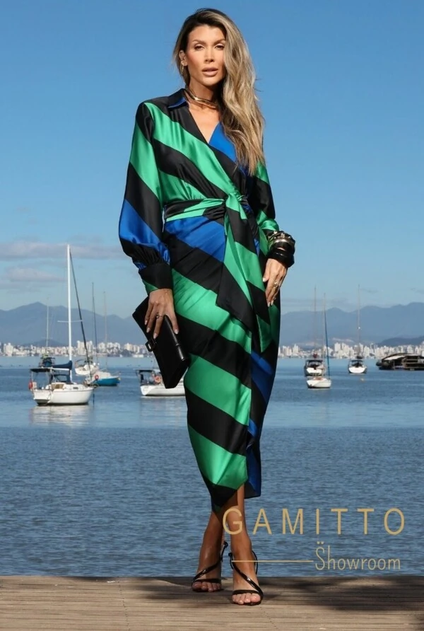 Vestido Midi Estampado