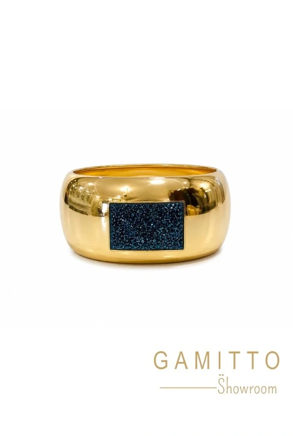 Bracelete Drusa em Banho Ouro