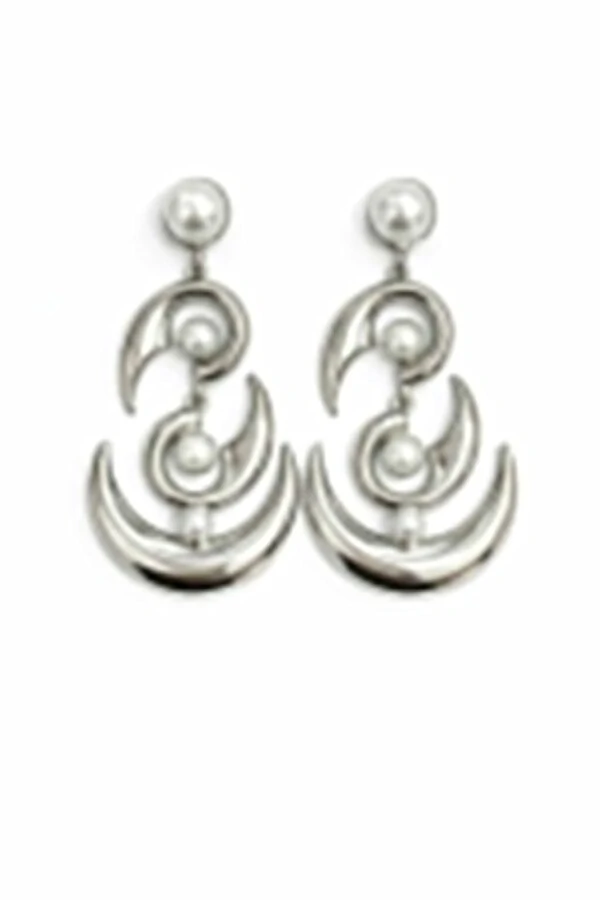 Brinco Pérola em Banho Prata