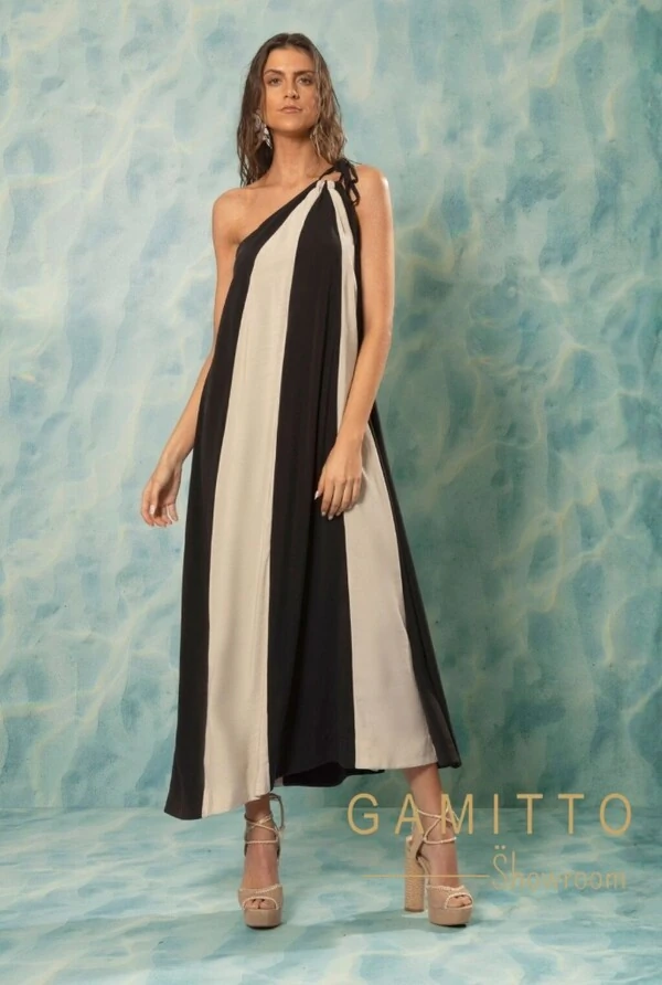 Vestido Mídi Unilateral