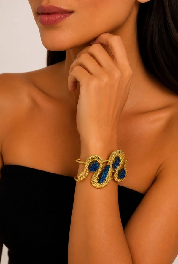 Bracelete Drusa em Banho Ouro
