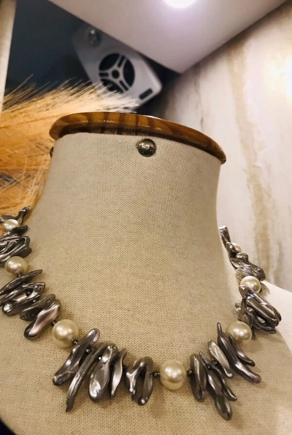 Colar Pérolas em Banho Ouro