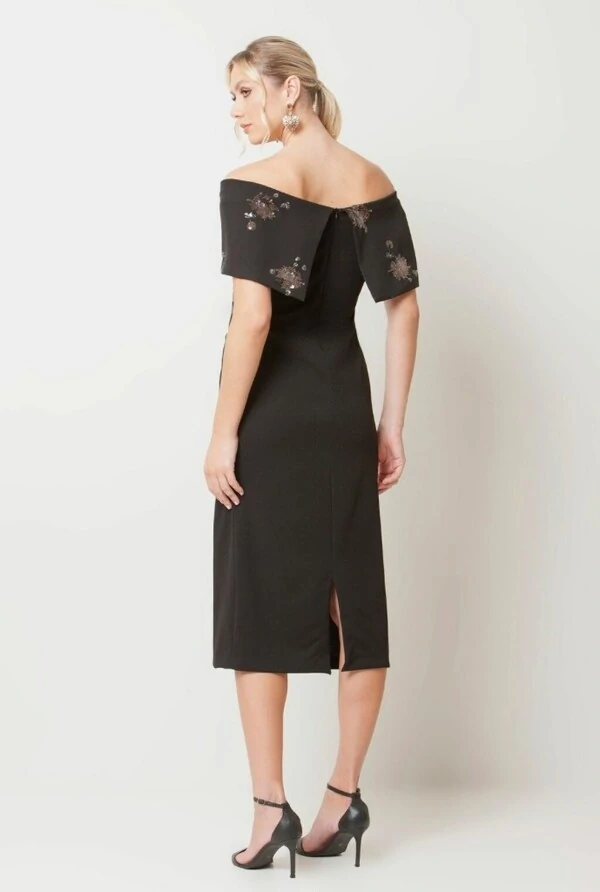 Vestido Mídi Ombro a Ombro