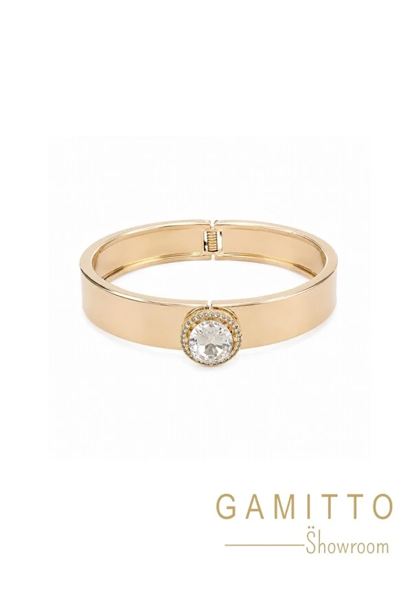 Bracelete Cristais em Banho Ouro