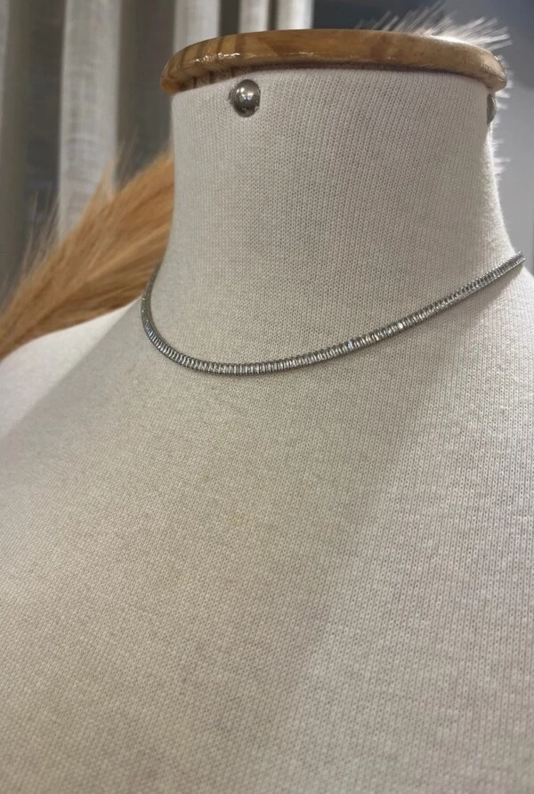 Colar Zircônia em Banho Prata