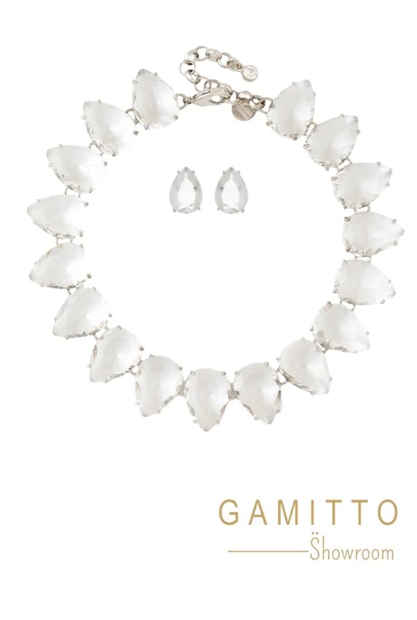 Kit Colar e Brinco em Banho Prata