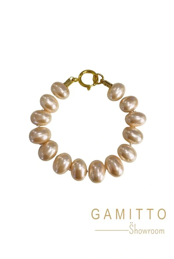 Pulseira Pérolas em Banho Ouro